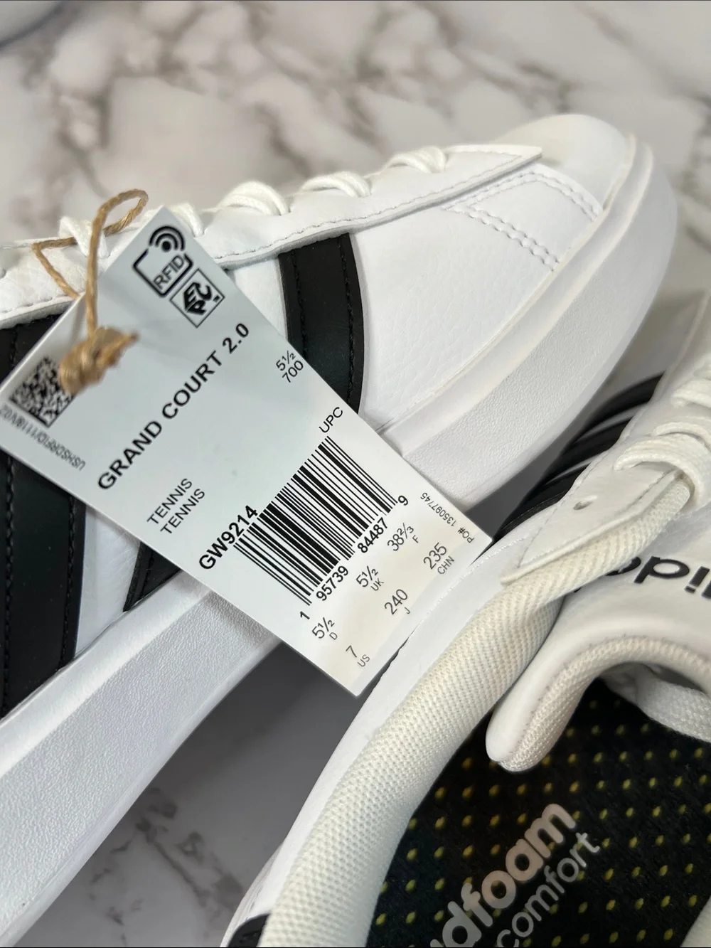 ADIDAS GRAND COURT 2.0 WOMEN'S SHOES 7